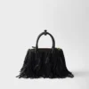 Prada Galleria liten läderväska med fransar Prada Galleria liten läderväska med fransar