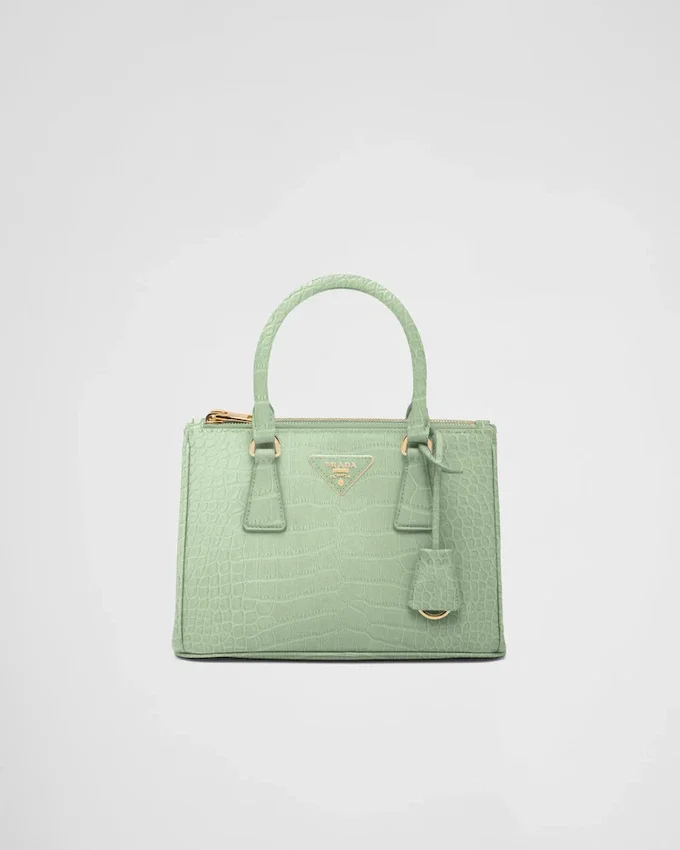 Prada Galleria liten väska i krokodilläder Prada Galleria liten väska i krokodilläder