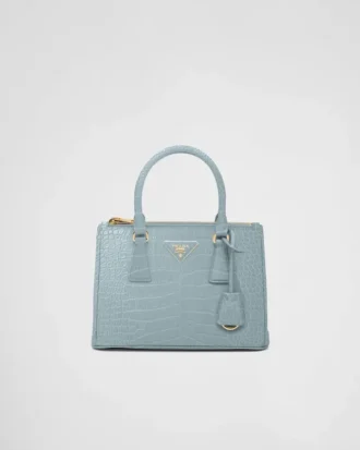 Prada Galleria liten väska i krokodilläder