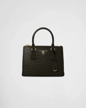 Prada Galleria liten väska i krokodilläder