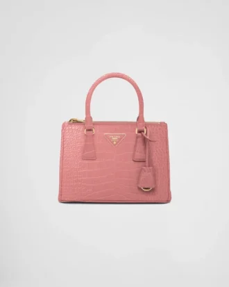 Prada Galleria liten väska i krokodilläder