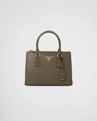 Prada Galleria liten väska i krokodilläder Prada Galleria liten väska i krokodilläder