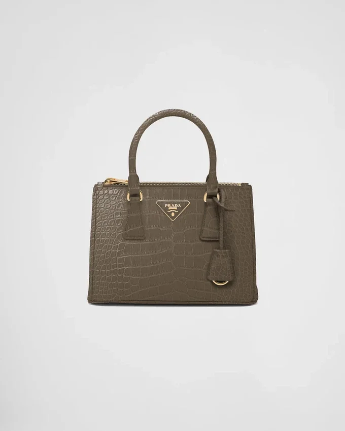 Prada Galleria liten väska i krokodilläder Prada Galleria liten väska i krokodilläder