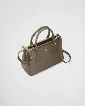 Prada Galleria liten väska i krokodilläder Prada Galleria liten väska i krokodilläder