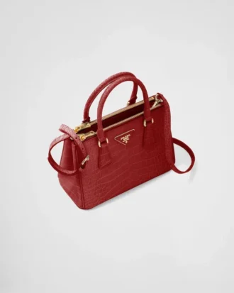 Prada Galleria liten väska i krokodilläder Prada Galleria liten väska i krokodilläder