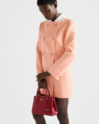 Prada Galleria liten väska i lackat Saffiano-läder