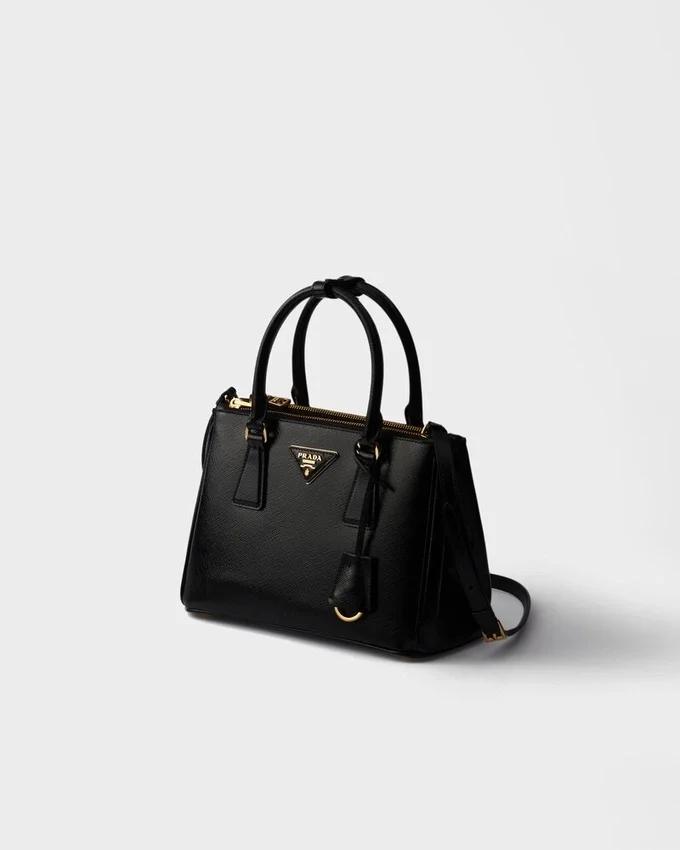 Prada Galleria liten väska i lackat Saffiano-läder Prada Galleria liten väska i lackat Saffiano-läder