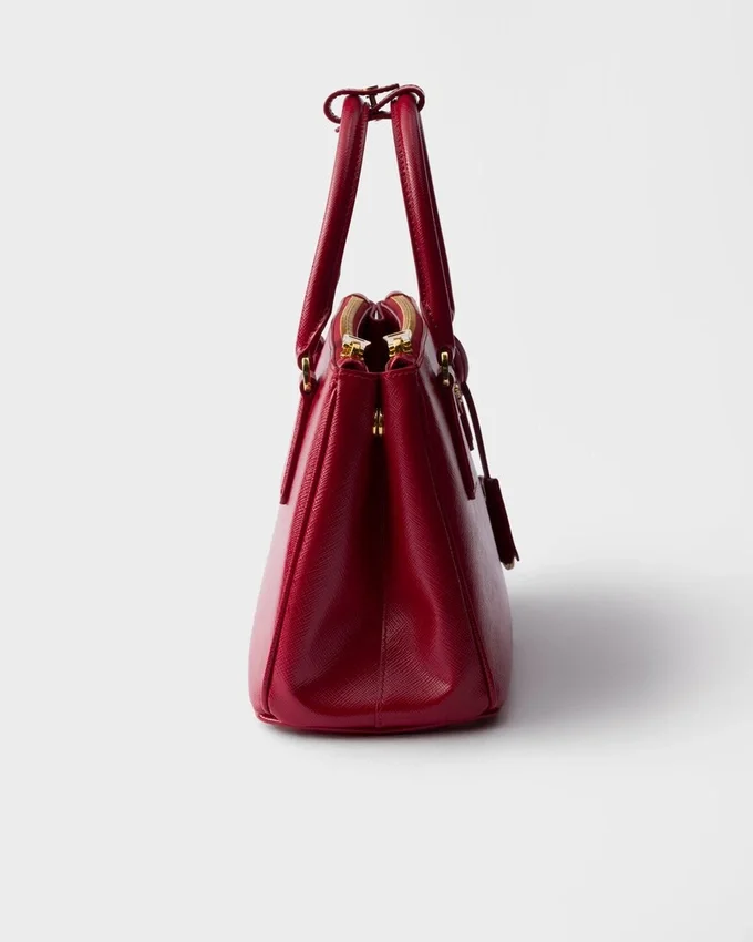 Prada Galleria liten väska i lackat Saffiano-läder Prada Galleria liten väska i lackat Saffiano-läder
