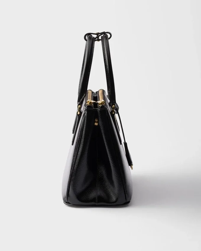 Prada Galleria liten väska i lackat Saffiano-läder Prada Galleria liten väska i lackat Saffiano-läder