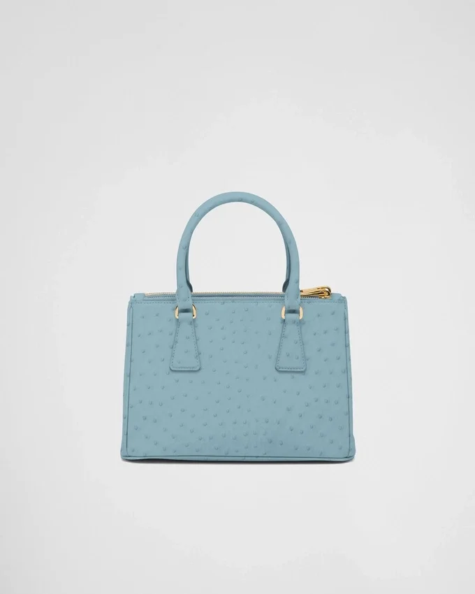 Prada Galleria liten väska i strutsläder Prada Galleria liten väska i strutsläder