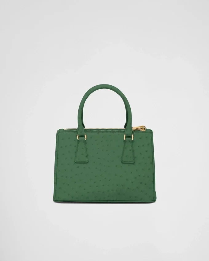 Prada Galleria liten väska i strutsläder Prada Galleria liten väska i strutsläder