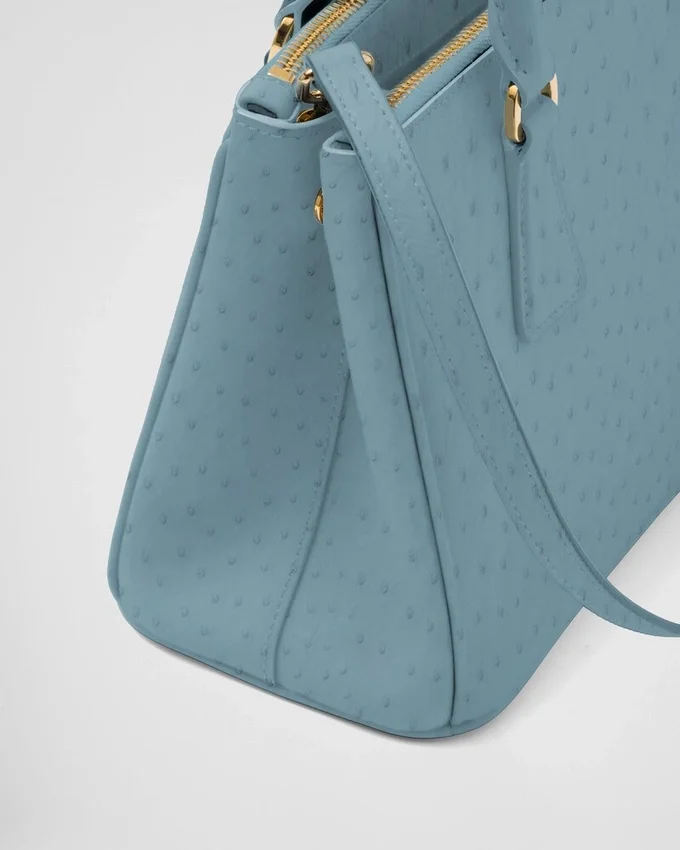 Prada Galleria liten väska i strutsläder Prada Galleria liten väska i strutsläder