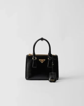 Prada Galleria Mini Patent Saffiano-väska