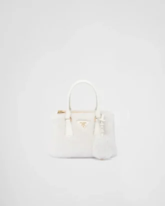 Prada Galleria Mini Shearling-väska