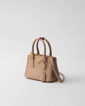 Prada Galleria Mini-väska i Saffiano-läder