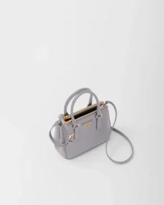 Prada Galleria Mini-väska i Saffiano-läder