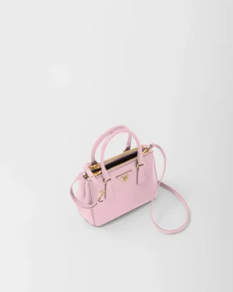 Prada Galleria Mini-väska i Saffiano-läder