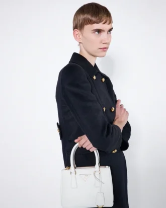 Prada Galleria Mini-väska i Saffiano-läder