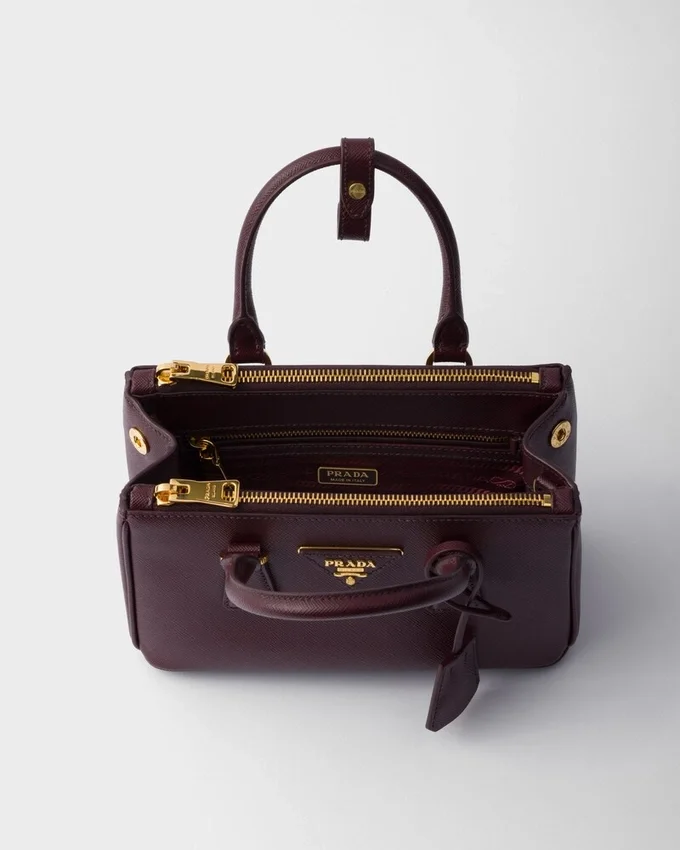 Prada Galleria Mini-väska i Saffiano-läder Prada Galleria Mini-väska i Saffiano-läder
