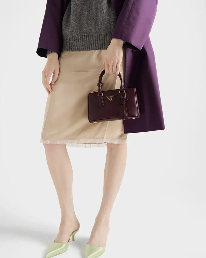 Prada Galleria Mini-väska i Saffiano-läder Prada Galleria Mini-väska i Saffiano-läder