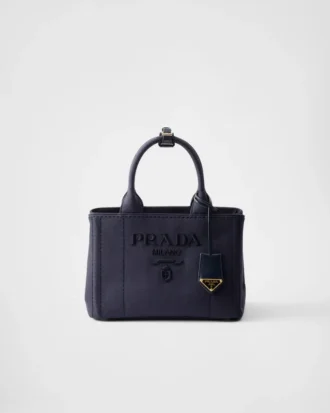 Prada Jardiniare liten handväska i bomullscanvas