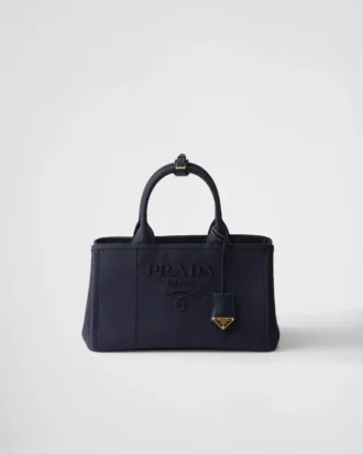 Prada Jardiniare stor handväska i bomullscanvas