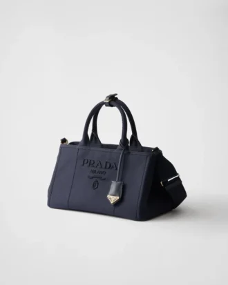 Prada Jardiniare stor handväska i bomullscanvas