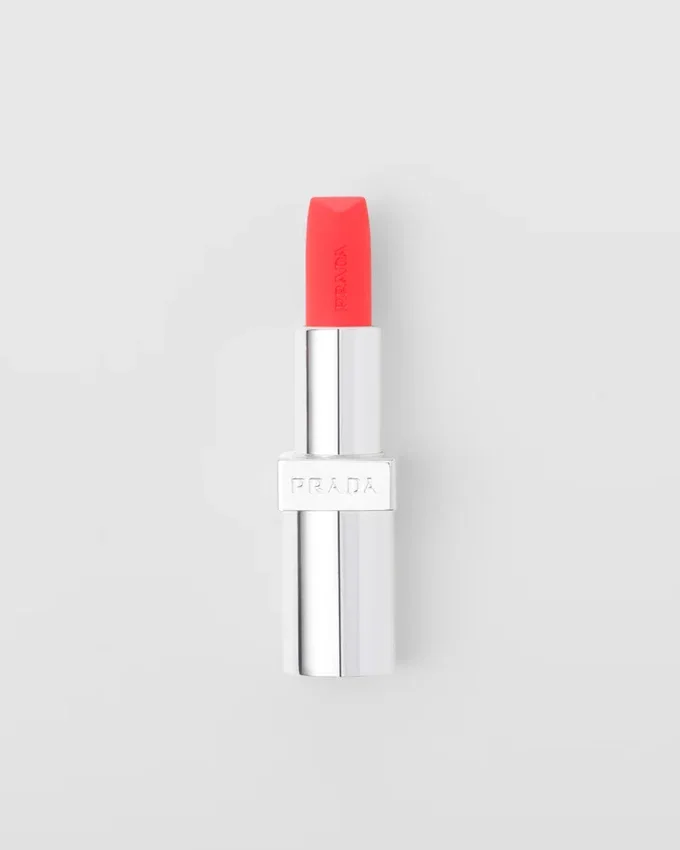 Prada Monochrome Soft Matte Lipstick – O177 – Flamingo Prada Monochrome Soft Matte Lipstick – O177 – Flamingo