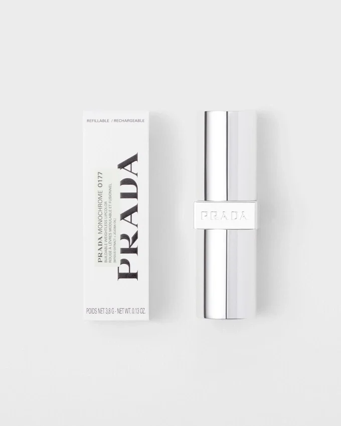 Prada Monochrome Soft Matte Lipstick – O177 – Flamingo Prada Monochrome Soft Matte Lipstick – O177 – Flamingo