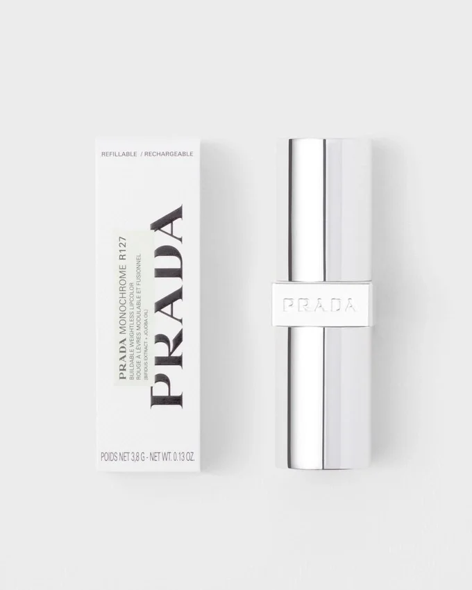 Prada Monochrome Soft Matte Lipstick – R127 – Carminio Prada Monochrome Soft Matte Lipstick – R127 – Carminio