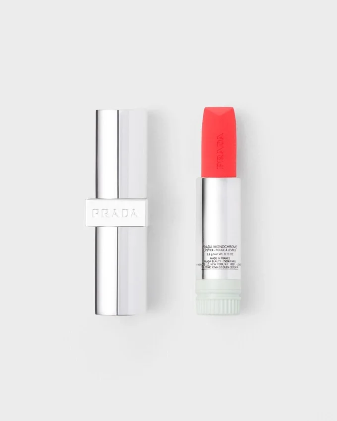 Prada Monochrome Soft Matte Lipstick Refill – O177 – Flamingo Prada Monochrome Soft Matte Lipstick Refill – O177 – Flamingo