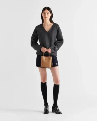 Prada Panier liten väska i Saffiano-läder