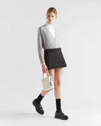 Prada Panier liten väska i Saffiano-läder