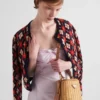 Prada Panier Mini-väska i korg och läder