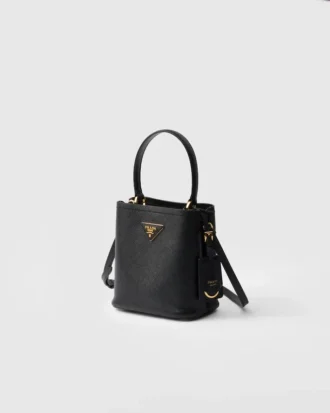Prada Panier Mini-väska i Saffiano-läder