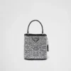Prada Panier-väska i satin med kristaller Prada Panier-väska i satin med kristaller