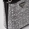 Prada Panier-väska i satin med kristaller Prada Panier-väska i satin med kristaller