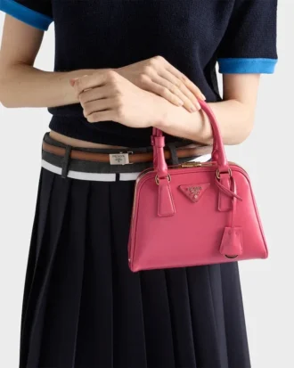 Prada Pyramid Saffiano Leather Mini Bag