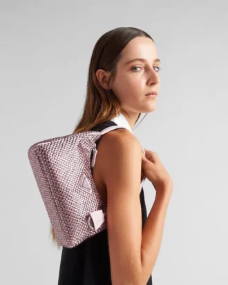 Prada Re-Edition Mini Satin Bag med kristaller