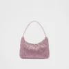 Prada Re-Edition Mini Satin Bag med kristaller Prada Re-Edition Mini Satin Bag med kristaller