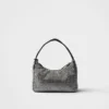 Prada Re-Edition Mini Satin Bag med kristaller Prada Re-Edition Mini Satin Bag med kristaller