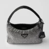 Prada Re-Edition Mini Satin Bag med kristaller Prada Re-Edition Mini Satin Bag med kristaller