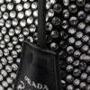 Prada Re-Edition Mini Satin Bag med kristaller Prada Re-Edition Mini Satin Bag med kristaller