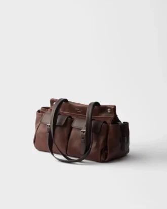 Prada Route Medium läderväska