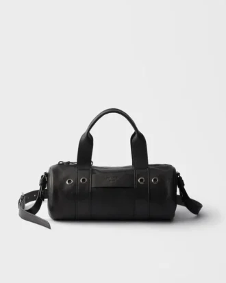 Prada Route stor läderväska med handtag