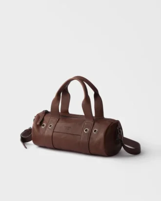 Prada Route stor läderväska med handtag