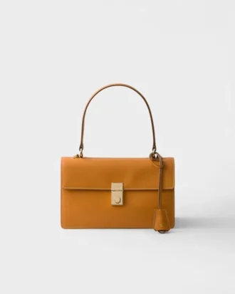 Prada Soft Medium läderaxelväska
