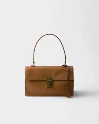 Prada Soft Medium läderaxelväska