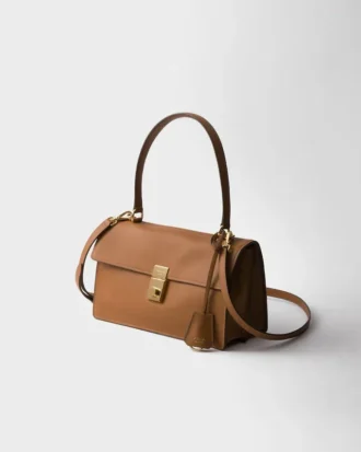 Prada Soft Medium läderaxelväska