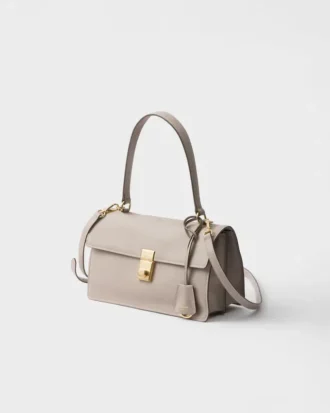 Prada Soft Medium läderaxelväska